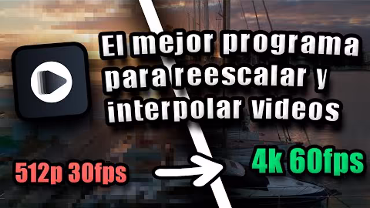El programa más rápido para reescalar e interpolar videos | REAL-Video-Enhancer